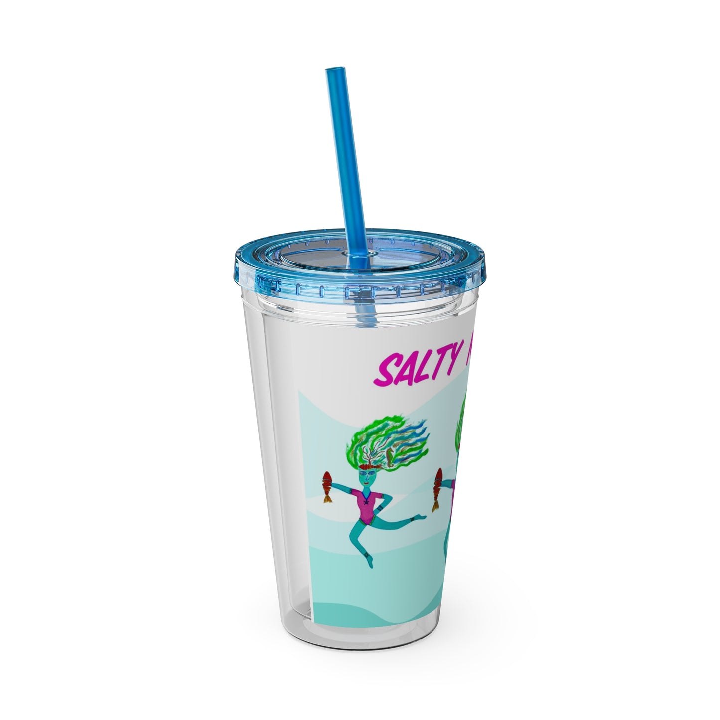 Salty Mer Girls - Sunsplash Tumbler with Straw, 16oz