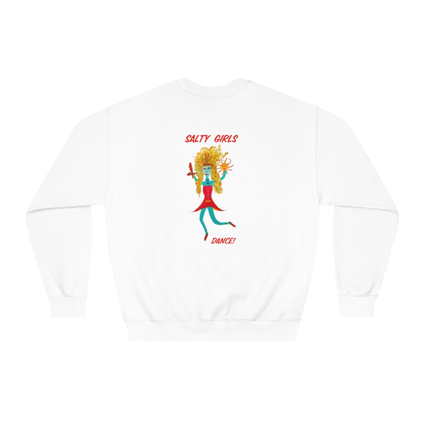 Salty Girls "Dance!" - Adult Unisex DryBlend® Crewneck Sweatshirt