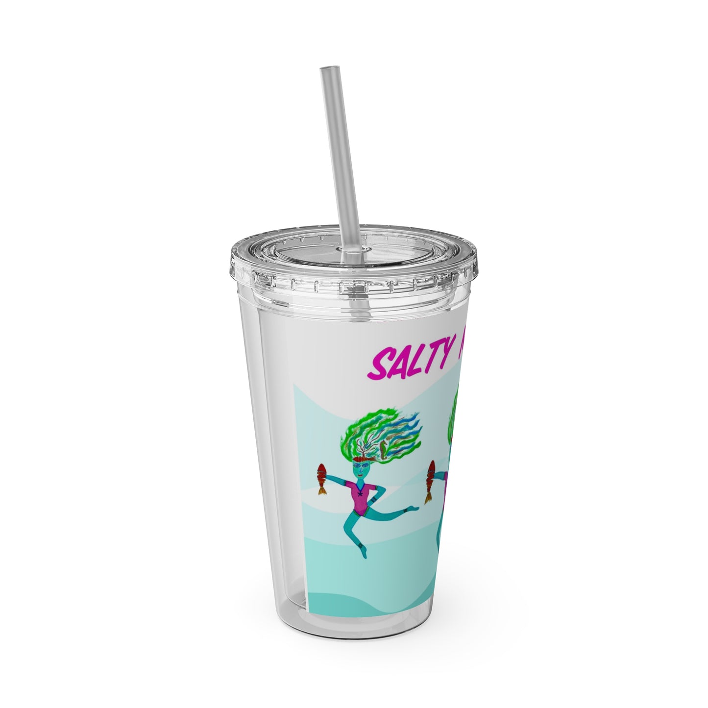 Salty Mer Girls - Sunsplash Tumbler with Straw, 16oz