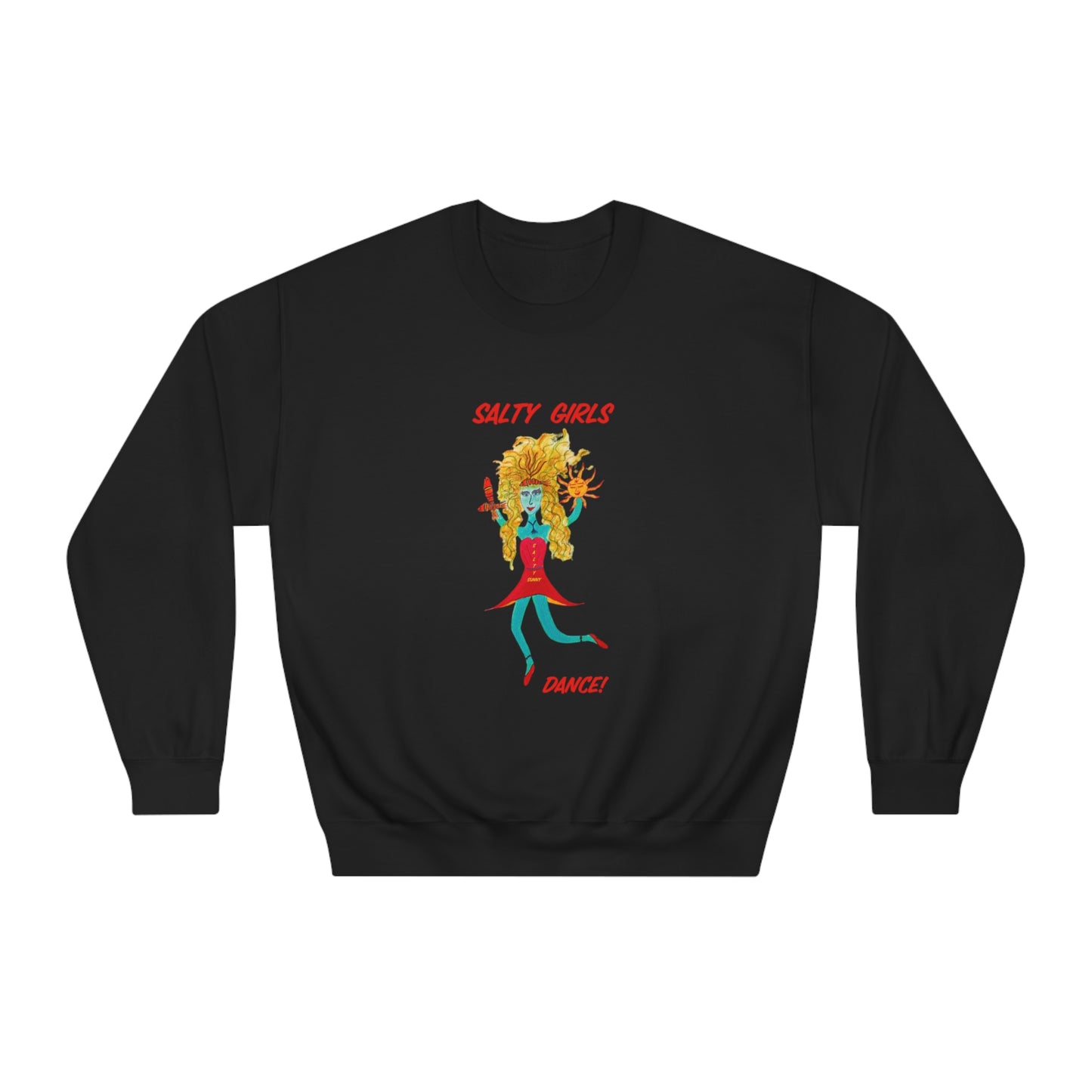 Salty Girls "Dance!" - Adult Unisex DryBlend® Crewneck Sweatshirt