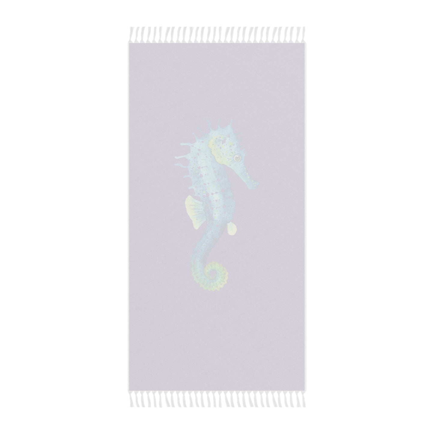 Boho Beach Towel with Seahorse #2