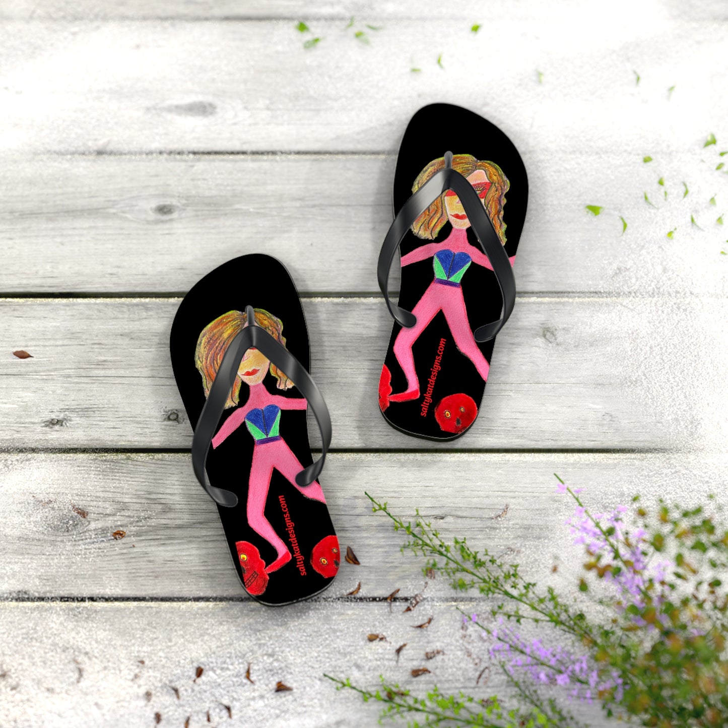 Super Heroine "PUSH" - Flip Flops (S)