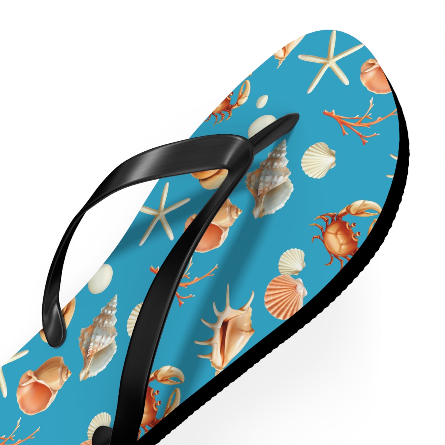 Sea Shells by the Seashore Flip Flops (L - 11/12 US)