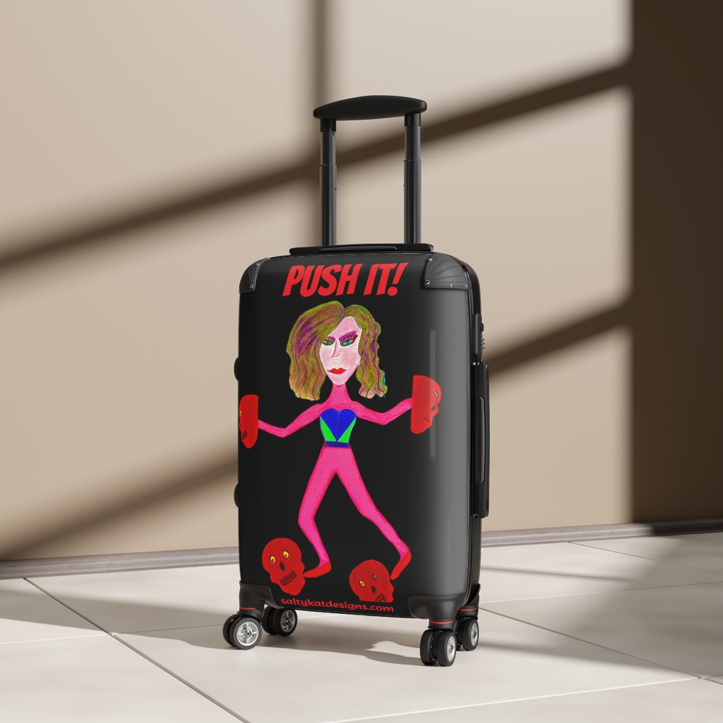 Super Heroine "Push" - Small Weekender Suitcase