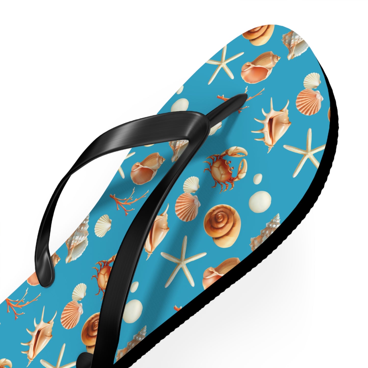 Sea Shells by the Seashore Flip Flops (M = 9/10 US)