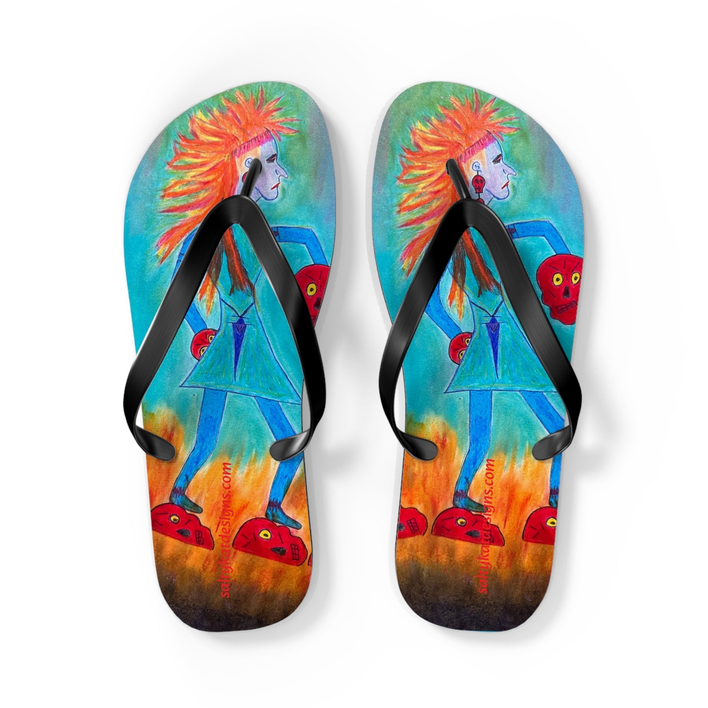 Super Heroine "Fire Walker" - Flip Flops (L) 11-12