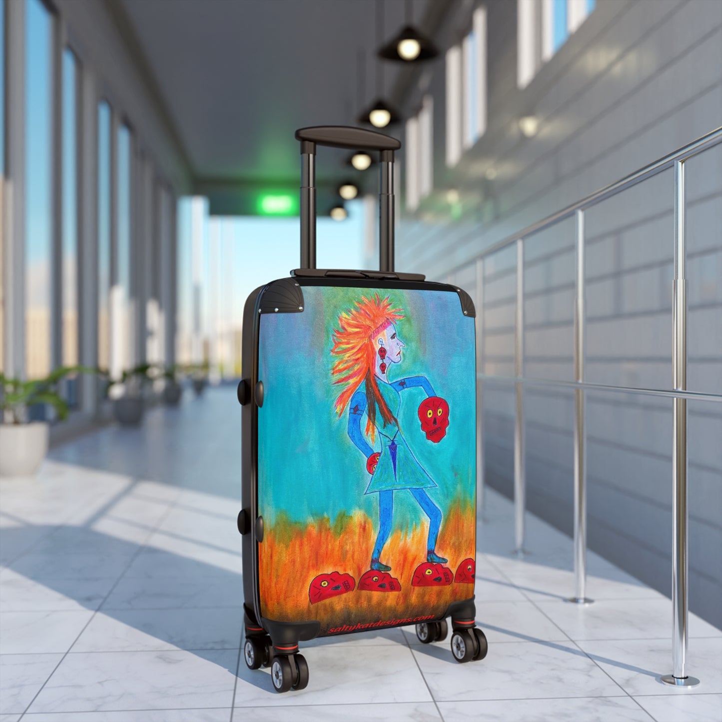 Super Heroine "Fire Walker" - Small Weekender Suitcase