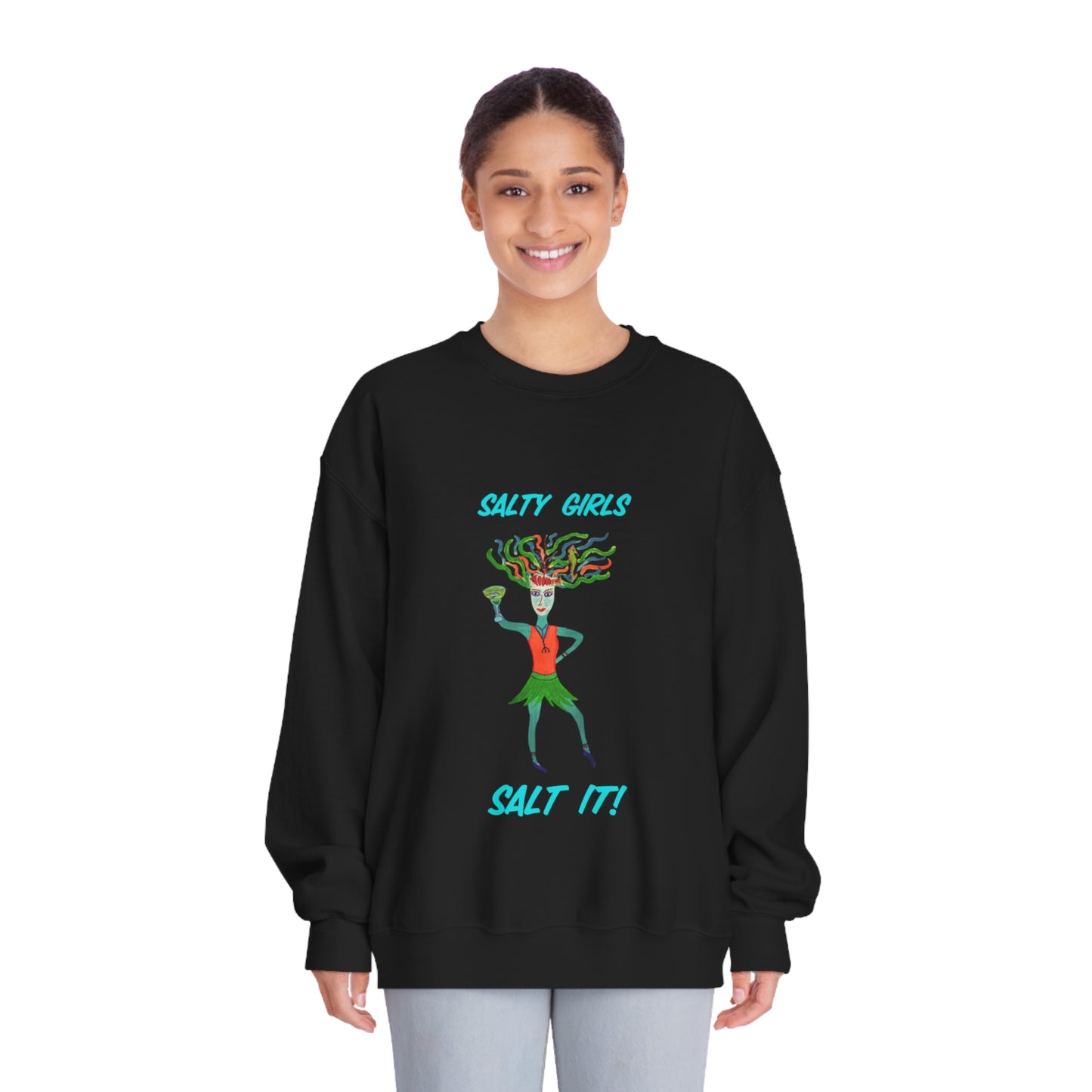 Salty Girls "Salt It!" - Adult Unisex DryBlend® Crewneck Sweatshirt