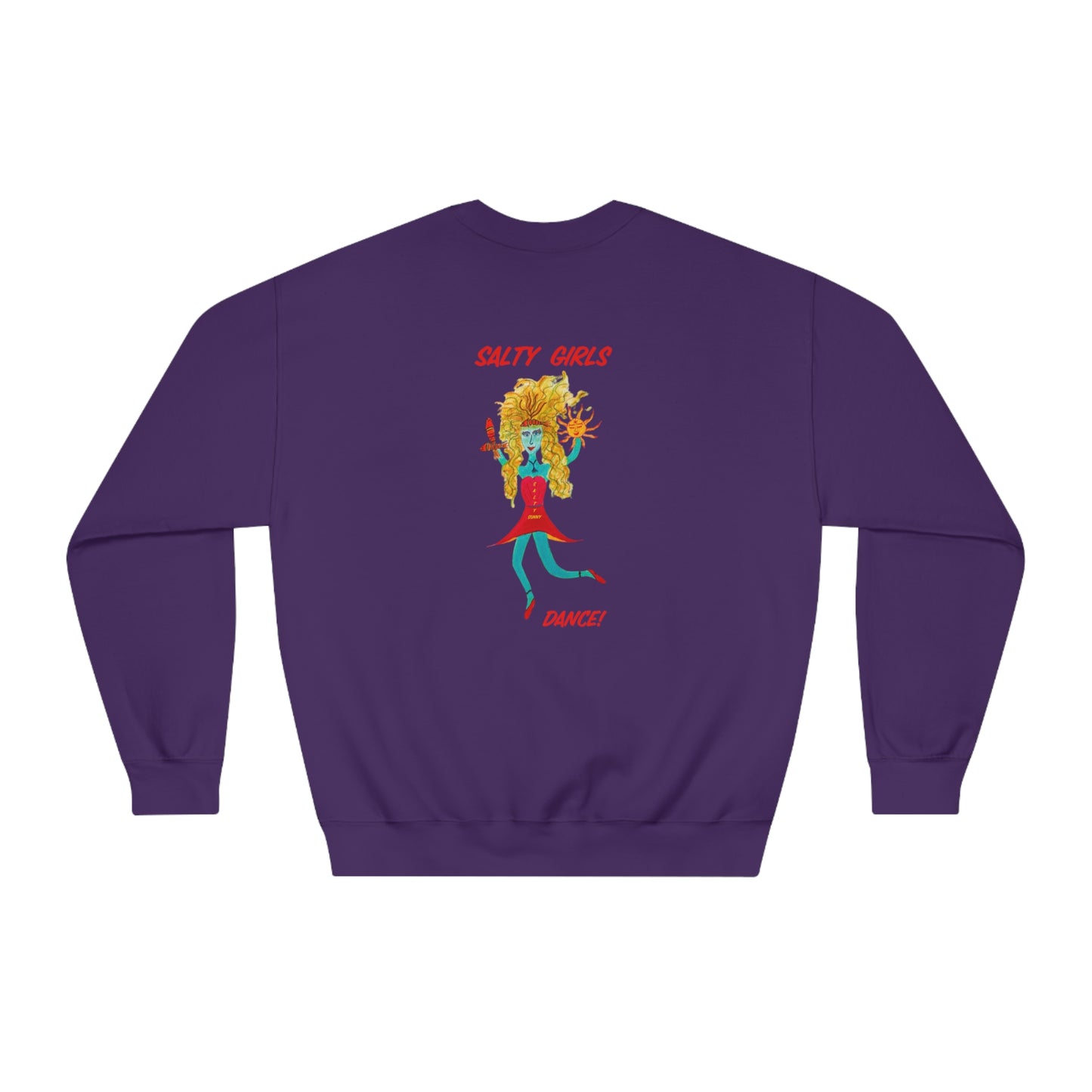 Salty Girls "Dance!" - Adult Unisex DryBlend® Crewneck Sweatshirt