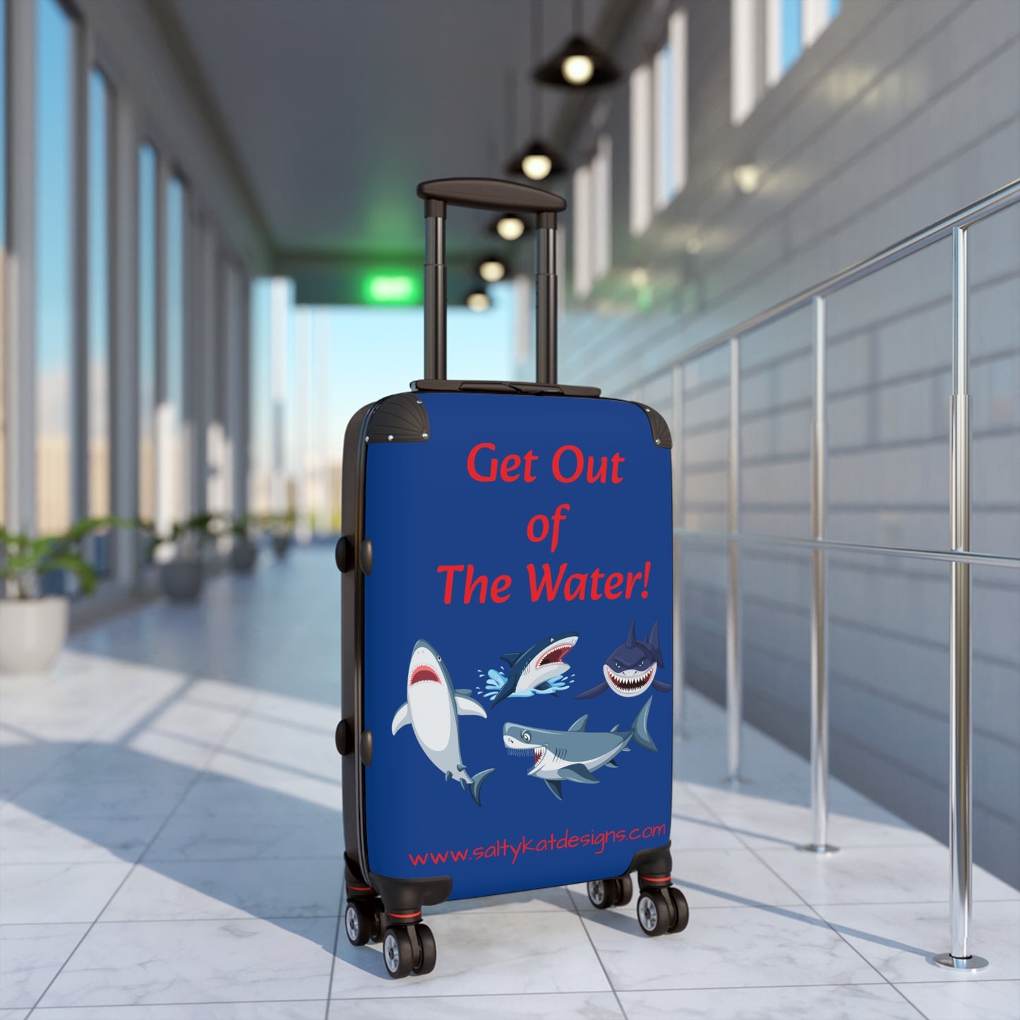 "GET OUT OF THE WATER!" Sharks Suitcase