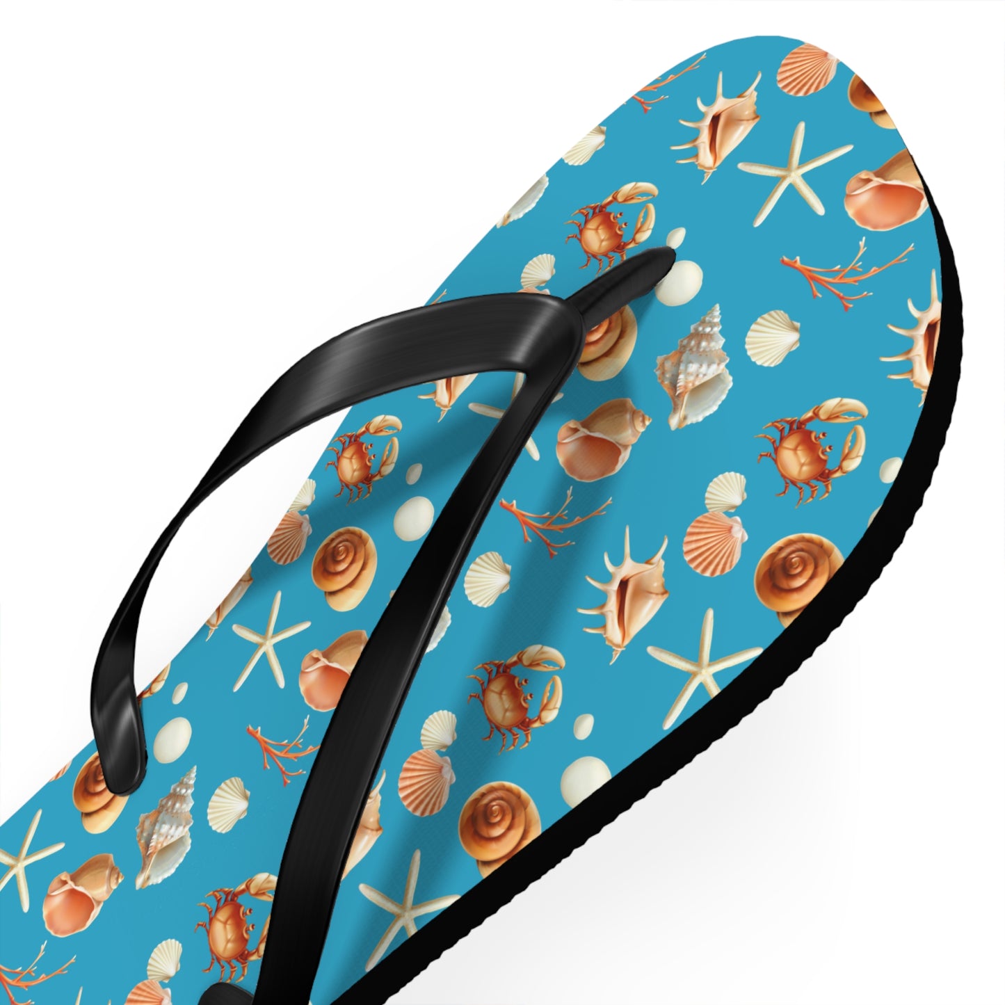 Sea Shells by the Seashore Flip Flops (S = 7/8  US)